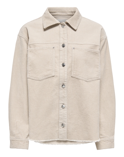 Only - ONLMaiko Bitten Cord Shack Hemd - Pumice Stone